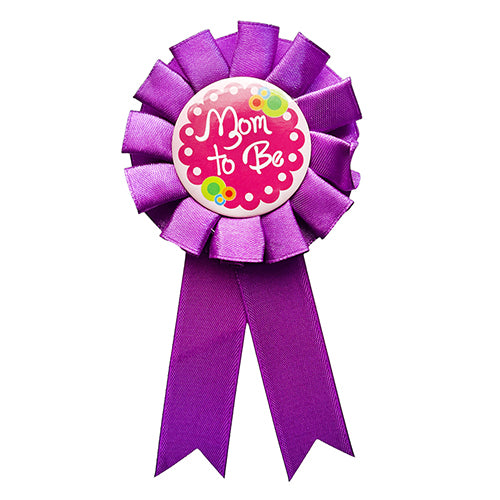 Mom To Be baby shower badge accessory for pregnancy celebrations from Funzoop The Party Shop