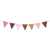 Colorful triangle flag banner hanging decoration for celebrations from Funzoop The Party Shop