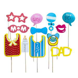 New Arrival Party Photobooth Props [12 Pcs] - Assorted