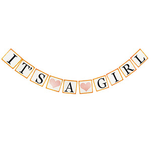 Its A Boy/Girl New Arrival Paper Banner - Styles: It's a Girl / It's a Boy