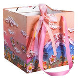 Oil painting thick 3D paper gift bag with premium artistic printed design from Funzoop The Party Shop