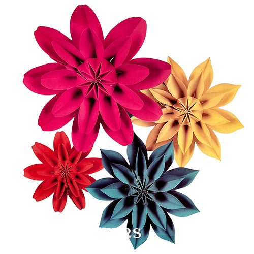 Colorful floral paper decoration set for party and event décor sold by Funzoop - The Party Shop