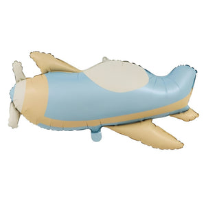 Pastel Blue Airplane Shaped Foil Balloon