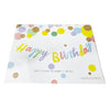 Pastel cursive Happy Birthday banner detail view