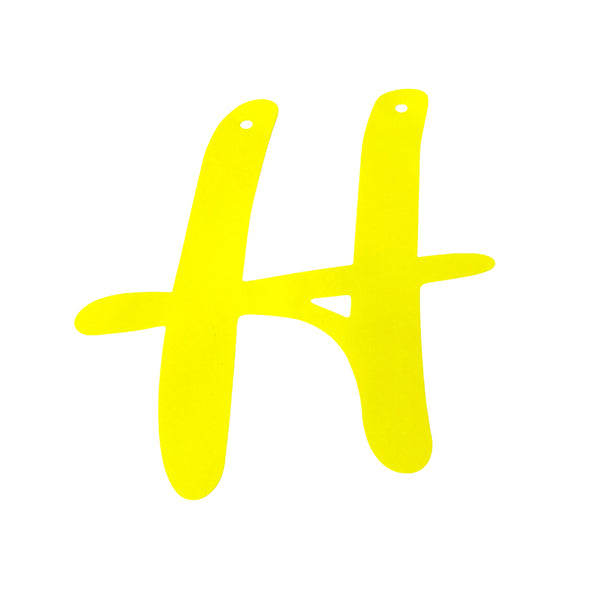 Pastel cursive Happy Birthday banner alternate view