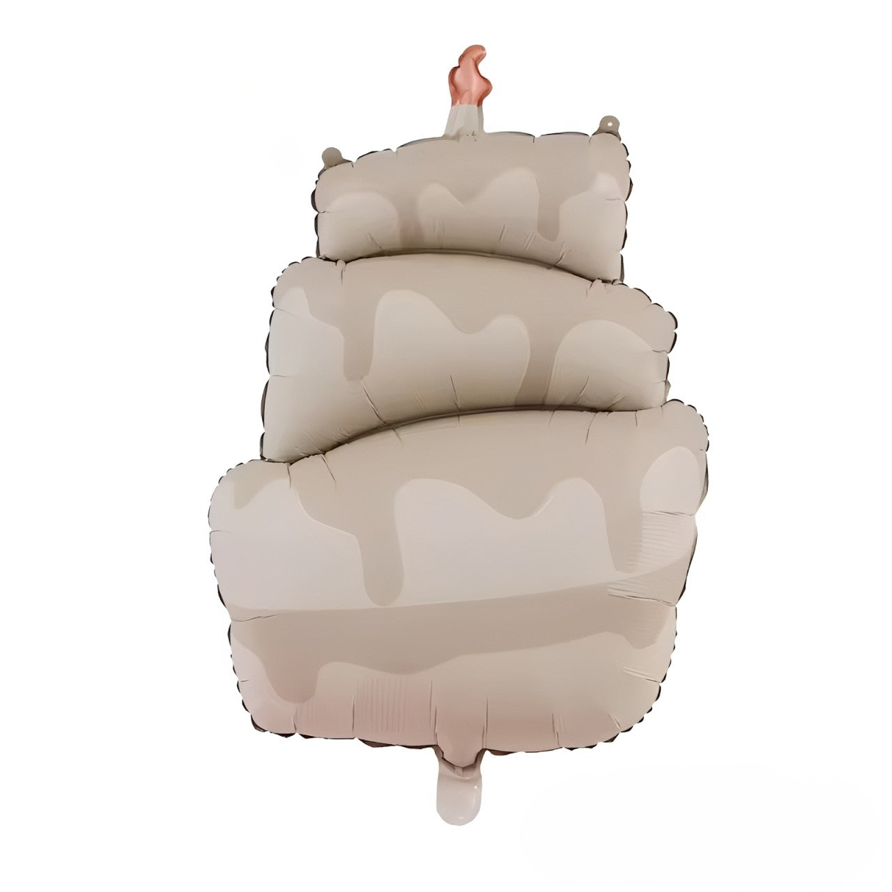 Pastel three tier birthday cake shaped foil balloon
