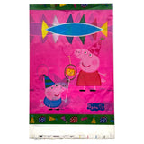 Peppa Pig theme plastic table cover featuring Peppa Pig George and friends from Funzoop The Party Shop