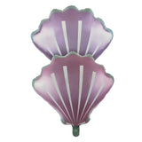 Pink metallic sea shell foil balloon for mermaid theme party decoration from Funzoop The Party Shop