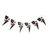 Poker casino theme party pennant wall banner decoration with playing card graphics and casino-inspired party design from Funzoop The Party Shop