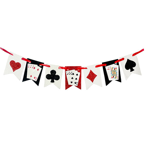 Poker night party banner decoration for casino theme celebration from Funzoop The Party Shop