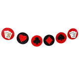 Poker night themed hanging wall banner for casino party decoration from Funzoop The Party Shop