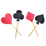 Casino/ Poker Night Cupcake Toppers [4 pcs] - FUNZOOP