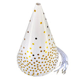 Colorful polka dot party hats for birthday celebrations and theme parties from Funzoop The Party Shop