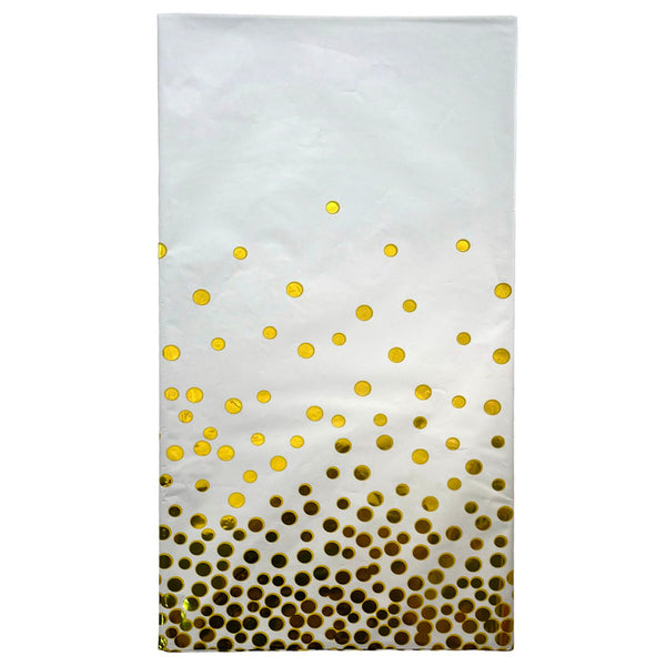 Polka dots theme glossy table cover with colorful dot pattern for party decoration from Funzoop The Party Shop