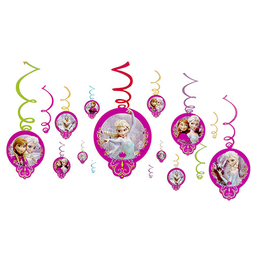 Princess theme hanging swirls decoration with metallic accents from Funzoop The Party Shop