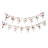 Princess theme happy birthday bunting banner hanging wall decoration for girls birthday party celebration from Funzoop The Party Shop