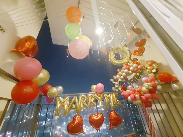 Romantic Proposal Decoration Setup