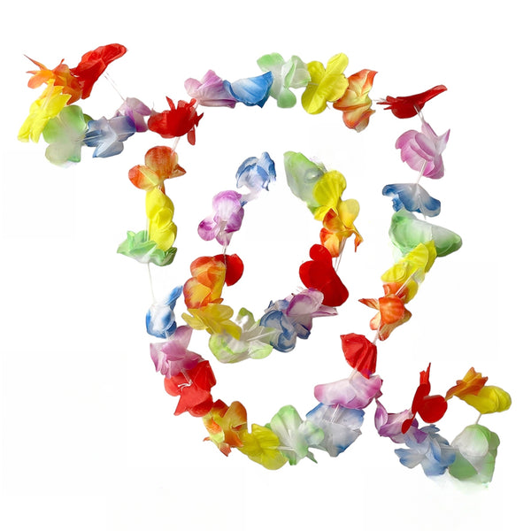 RAINBOW FLORAL TIARA, HANDBAND AND GARLAND SET-funzoop-thepartyshop