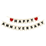 Romantic happy anniversary EVA banner for party wall decoration from Funzoop The Party Shop