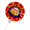 Happy Birthday Round Foil Balloon Cake Topper