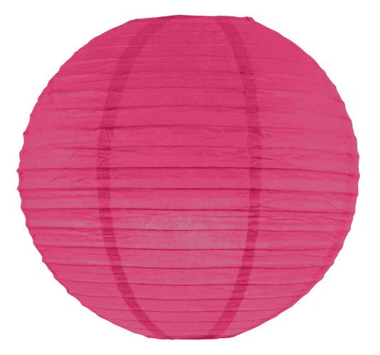 Round Paper Lanterns, 12 Inch, Pink sold by Funzoop - The Party Shop