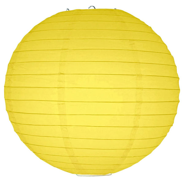 Round Paper Lanterns, 12 Inch, Yellow sold by Funzoop - The Party Shop