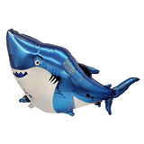 Cute shark shaped foil balloon for ocean theme birthday decoration from Funzoop The Party Shop
Blue shark foil balloon for kids under the sea party decoration from Funzoop The Party Shop
