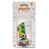 Football Wax Number Cake Candle, Digits 0-9, ONE (1)