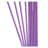 Purple paper drinking straws shown grouped against a white background, providing a solid colour accent for coordinated party drinks.