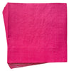 Stack of pink paper party napkins shown folded with a plain design for colourful birthday settings and coordinated celebration tableware.
