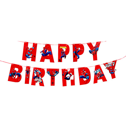 Spider-man Theme Birthday Wall Banner