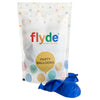 Standard Blue latex balloons product packaging, showing the colour range supplied for twelve-inch party balloons used in supported displays or celebration decorations.