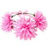 Sunflower floral tiara front view