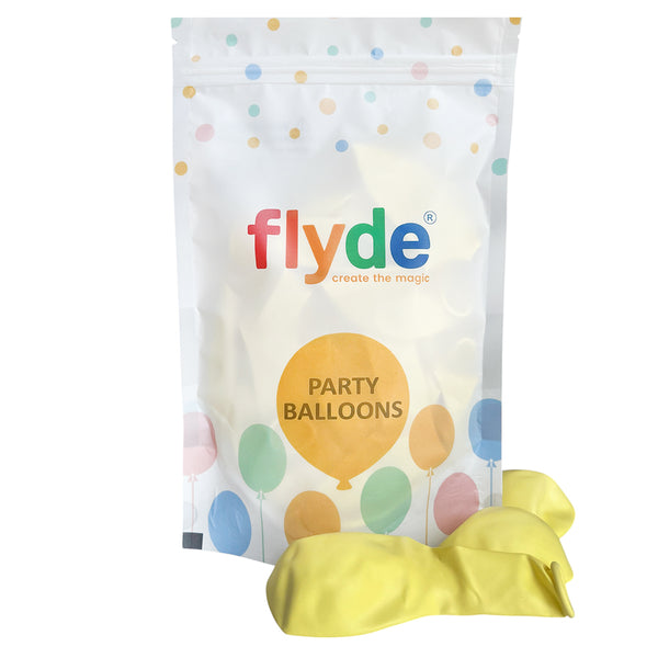 Product view of sweet pastel ivory latex balloons, showing the listed colour and finish for twelve-inch party backdrop groups and celebration decorations.