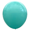 Product view of sweet pastel turquoise latex balloons, showing the listed colour and finish for twelve-inch party backdrop groups and celebration decorations.