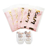 Pink Team Bride sashes with matching paper party goggles from Funzoop The Party Shop