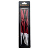 Twisted Spiral Wax Cake Candles, Red