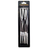 Twisted Spiral Wax Cake Candles, Silver