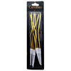 Twisted Spiral Wax Cake Candles, Gold