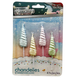 Pastel unicorn horn cake candles for unicorn theme birthday celebrations from Funzoop The Party Shop