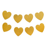 Glitter heart garland in pink for Valentine's Day and anniversary décor from Funzoop The Party Shop