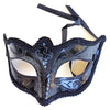 Venetian Half Face Mask, Black by Funzoop