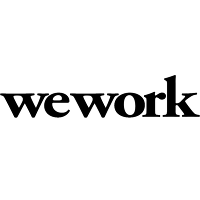 WeWork logo featured in Funzoop’s corporate client section, showcasing businesses we have served for their celebrations.