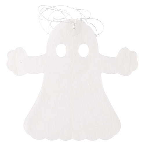 White ghost Halloween wall banner decoration with spooky seasonal party design from Funzoop The Party Shop
