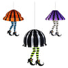 Witch legs honeycomb hanging decoration for Halloween party décor from Funzoop The Party Shop