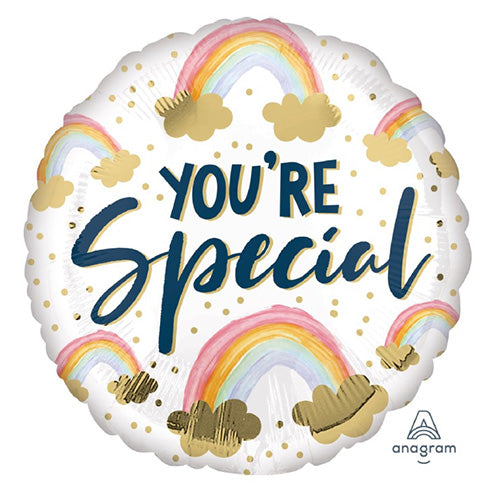 You're Special Painted Foil Balloon shown as a product reference for thank-you gifts and appreciation occasions, with its themed design visible.