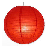 Round Paper Lanterns (Red) - Funzoop
