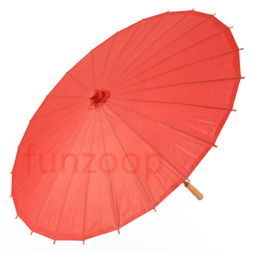 Paper Parasol Umbrella 12" (Red) sold by Funzoop - The Party Shop
