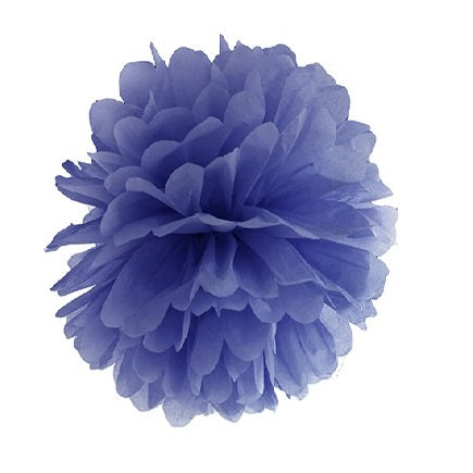 12" Tissue Paper Pom Pom Blue sold by Funzoop - The Party Shop