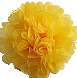 Tissue Paper Pom Pom, 12 Inch, Yellow sold by Funzoop - The Party Shop